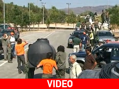 Τροφή και νερό για τα ζώα του Μαραθώνα